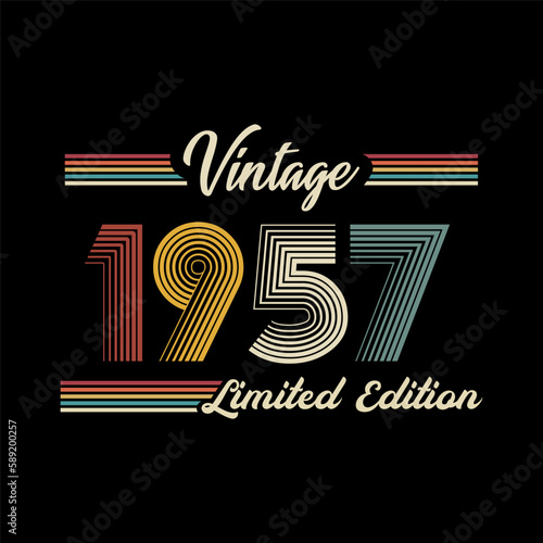 1957 vector vintage retro t shirt design