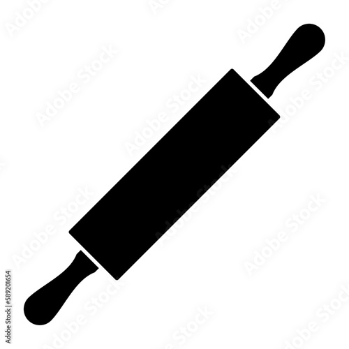 麺棒のシルエット