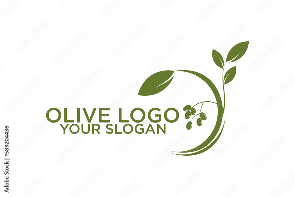 olive oil logo for modern female beauty olive oil logo for modern female beauty