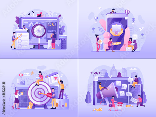 Web Marketing and Social Business Developing Set