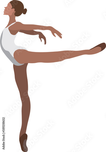 illustration of a ballerina dancing