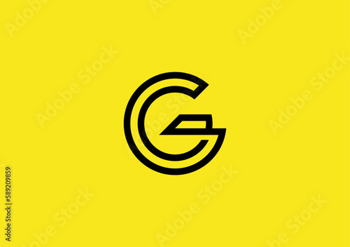 Sleek design monogram Letter G C © Faazadesigns