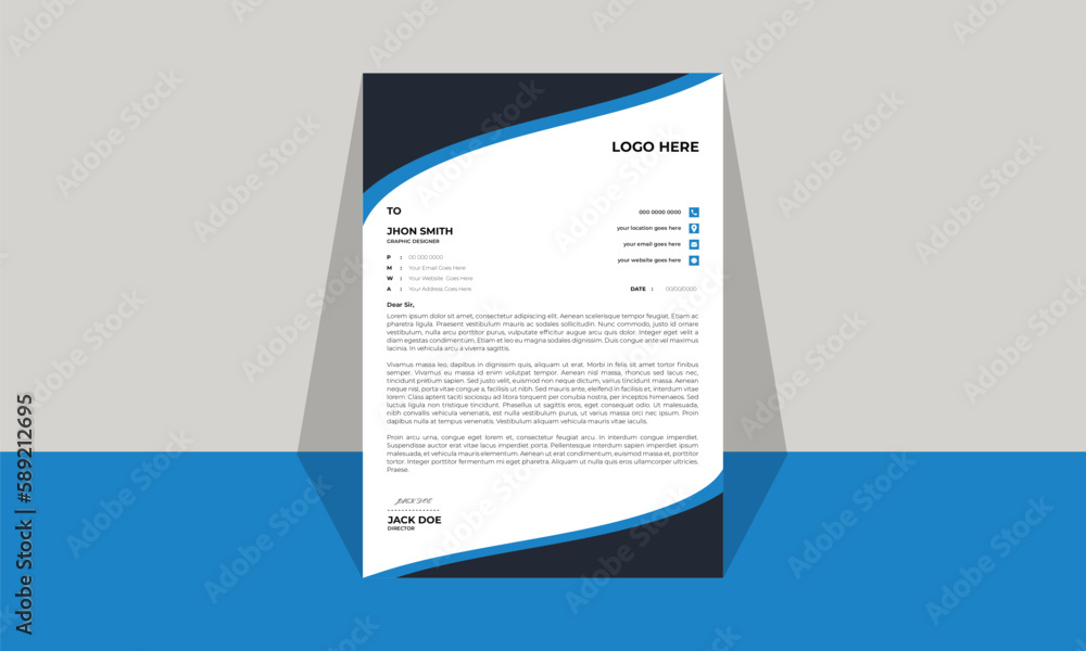 Free vector business letter head design template
Free vector business letter head design template