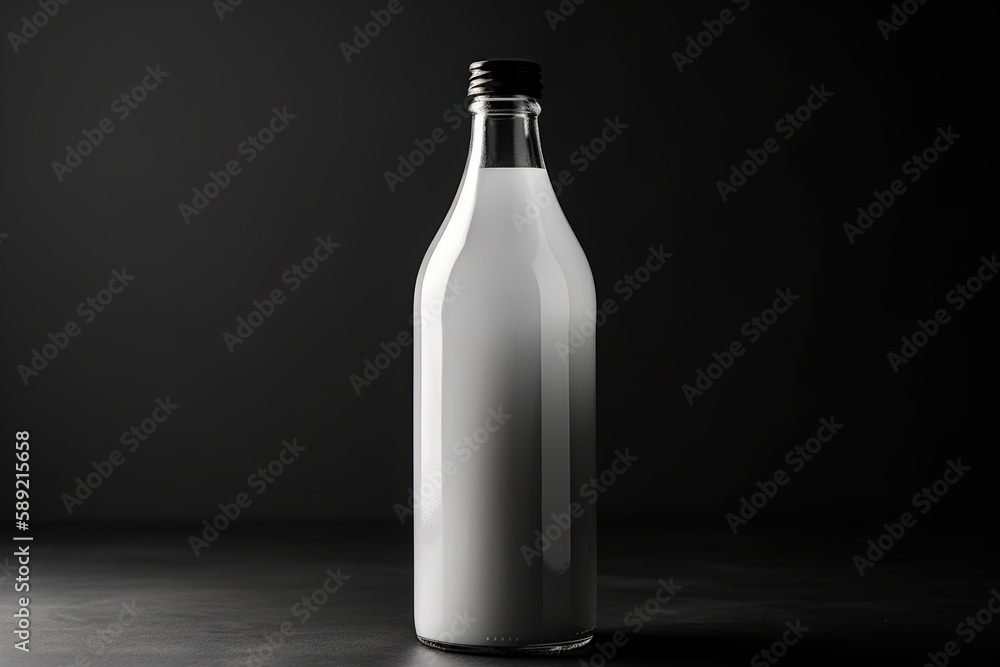 blank white bottle on the table against a background blank white bottle on the table against a background