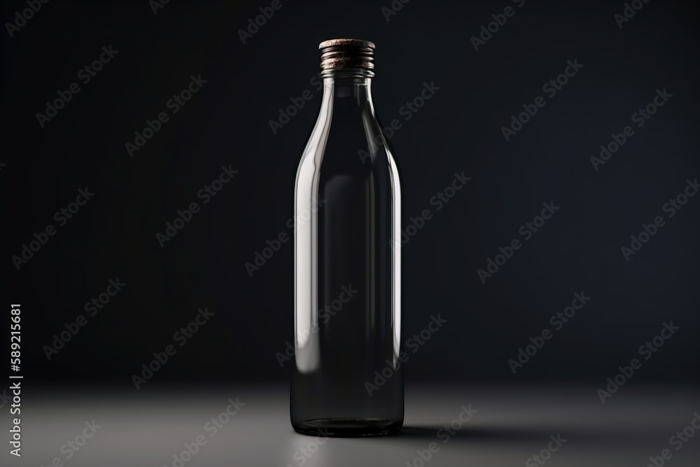 blank bottle filled with black liquid blank bottle filled with black liquid