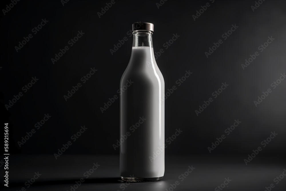 blank white bottle on the table against a background blank white bottle on the table against a background