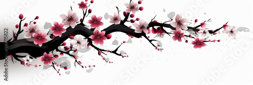 cherry blossom leaves and tree