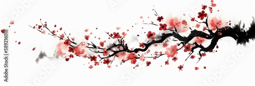 cherry blossom leaves and tree