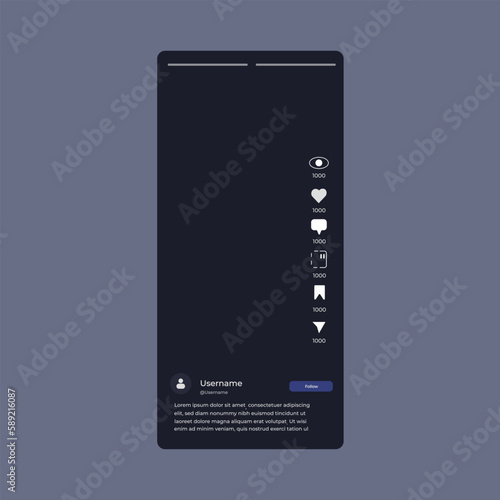 Vector Illustration social media post template