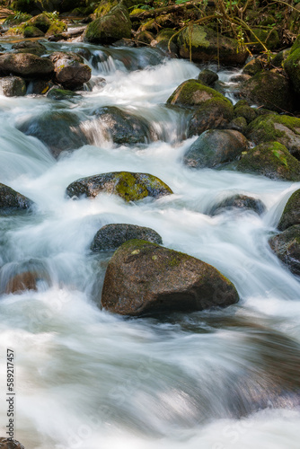 Water between rocks