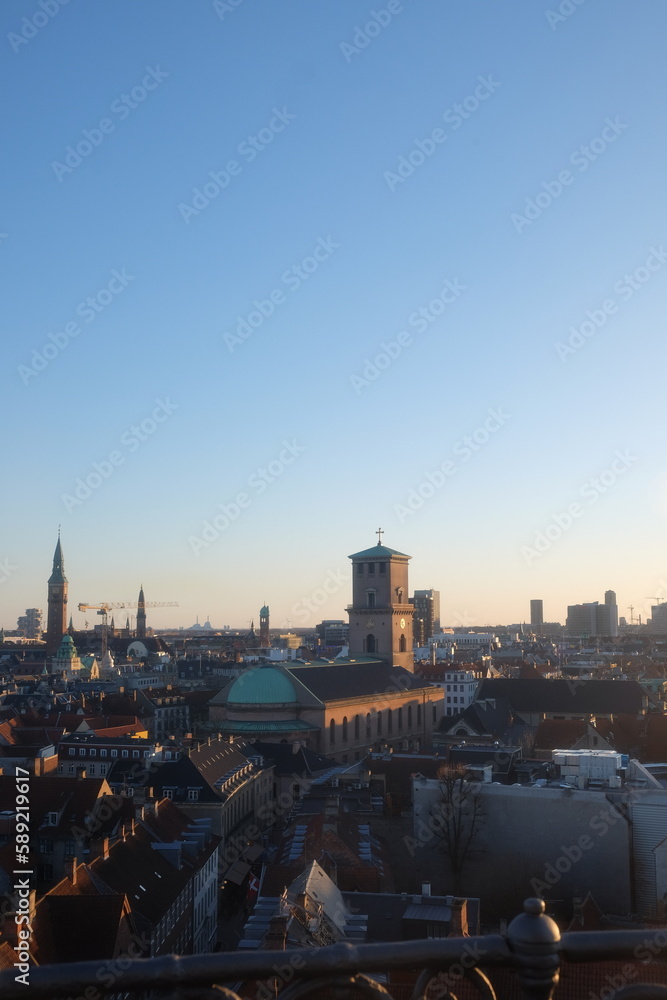 Copenhagen in sunset