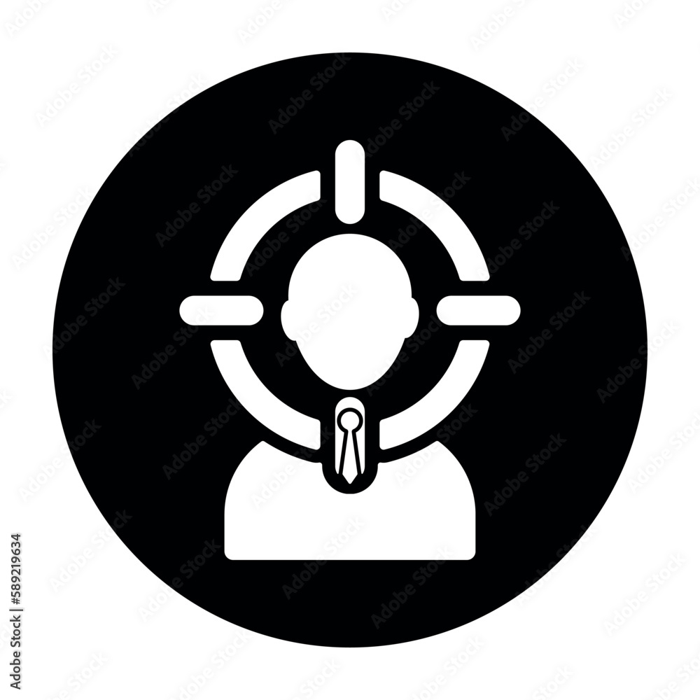 Target audience icon. Vector illustration
Target audience icon. Vector illustration