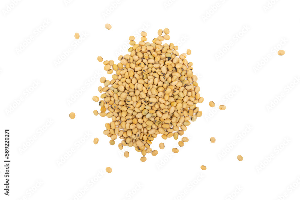 Soybeans isolated on white background. Soybeans isolated on white background.