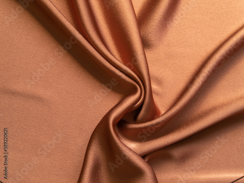 brown silk fabric