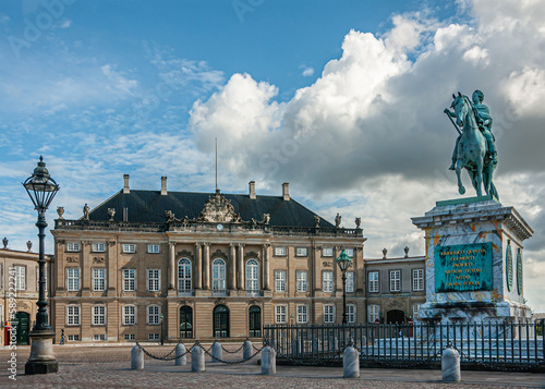 Photography Copenhagen, Denmark - September 13, 2010: Amalienborg square