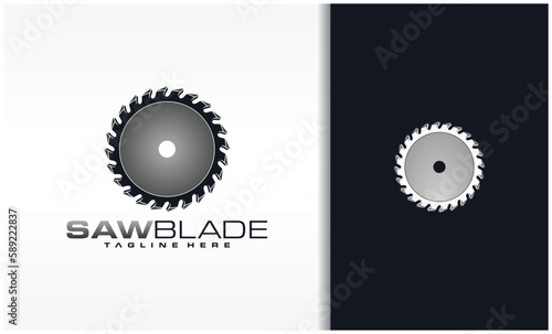 Saw blade logo vector