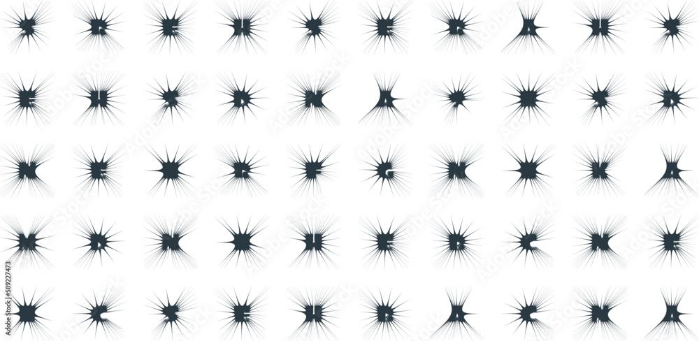 sparkles shape and fire flakes shape Set 50 sparkles shape and fire flakes shape Set 50