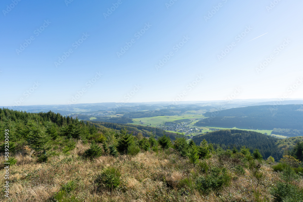 Blick vom Homert Gipfel bei Eslohe im Sauerland