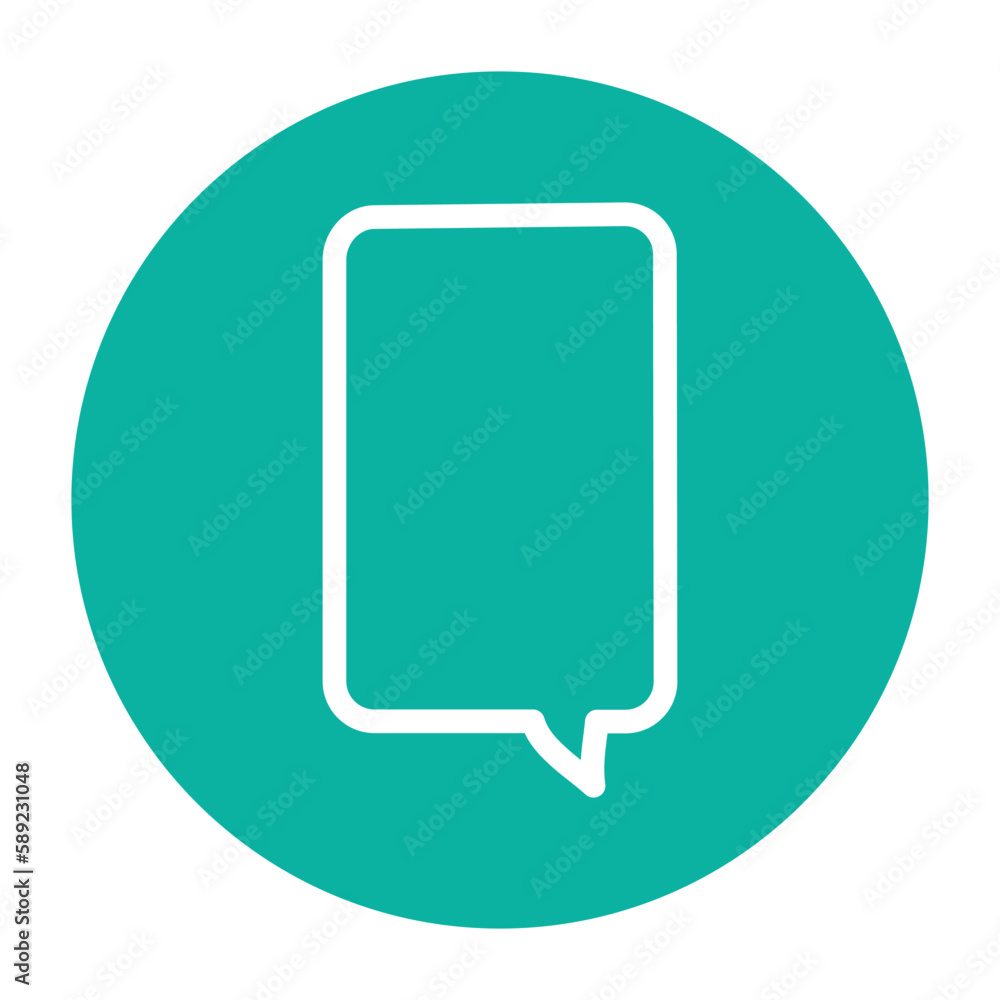 Speech bubble color line icon. Communication cloud. Speech bubble color line icon. Communication cloud.