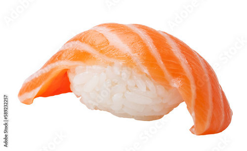 Sake sushi on transparent background. png file photo