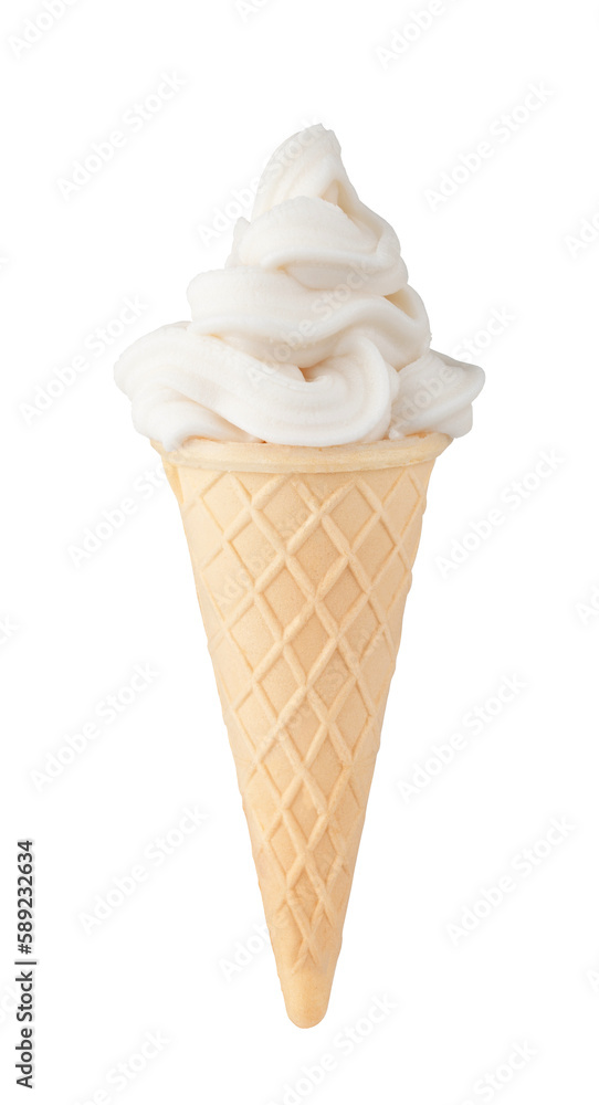 ice cream with cone on transparent background. png file ice cream with cone on transparent background. png file