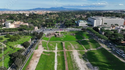 Roma, il Circo Massimo, la Fao. Italia
Vista aerea del quartiere Aventino.