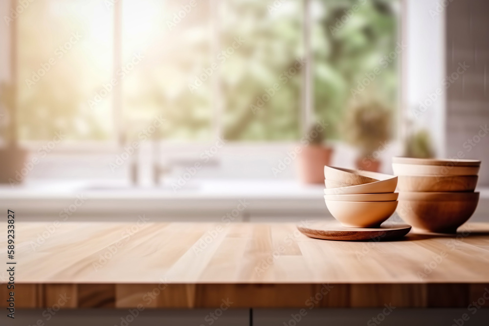 A kitchen counter with the bowl