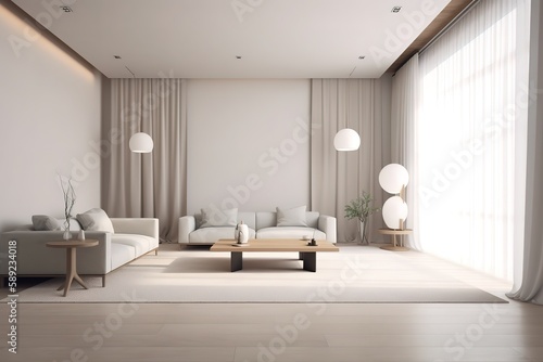 Modern luxury living room   Modern interior living room design   3d rendering of modern living room with white sofa   Panoramic grey living room   Colourful living room interior  Generative AI