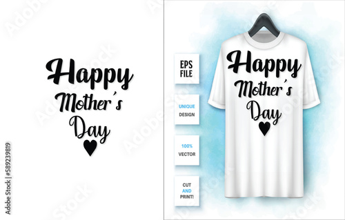 Happy mother's day SVG design graphic 