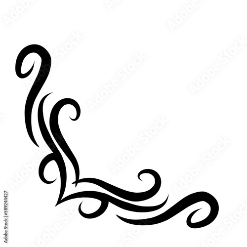 Frame Border  Vector calligraphy swirls  swashes  ornate motifs and scrolls.