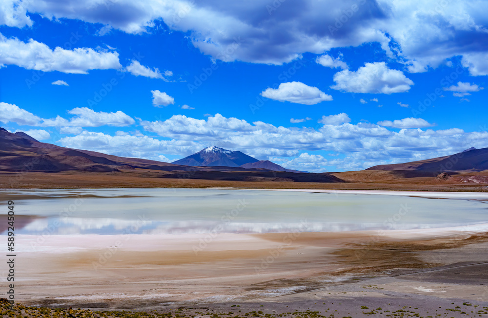 Lagoon in the Andes mountain, Bolivia