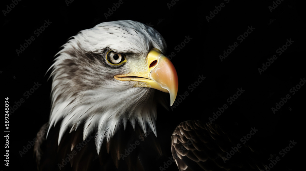 Nahaufnahme Adlerkopf - Weißkopfseeadler Nahaufnahme Adlerkopf - Weißkopfseeadler