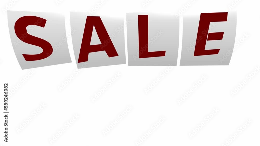 Sale now on paper on white three dimension paper notepad banner Sale now on paper on white three dimension paper notepad banner
