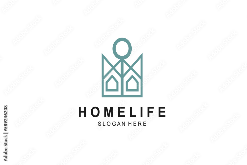 Homelife slogan here logo
