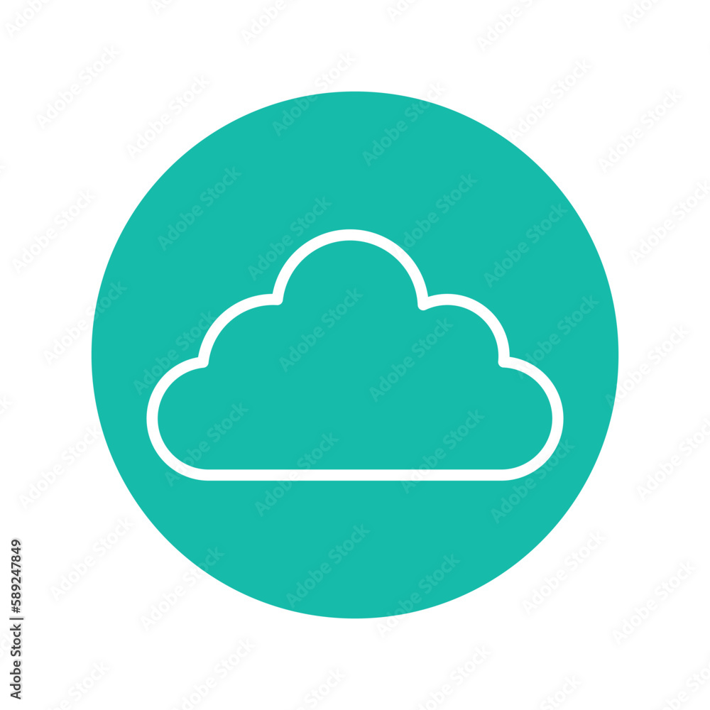 Cloud black line icon. Atmospheric phenomenon. Cloud black line icon. Atmospheric phenomenon.