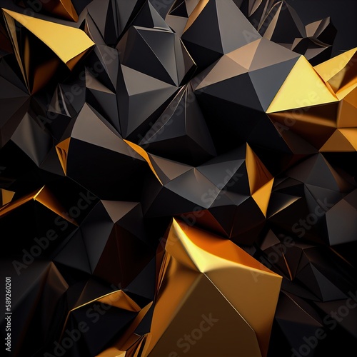 low poly abstract background with triangles