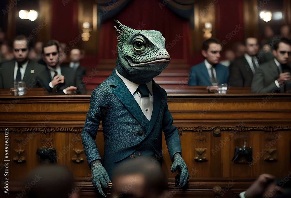 Chameleon Politician Running For Office Generative AI