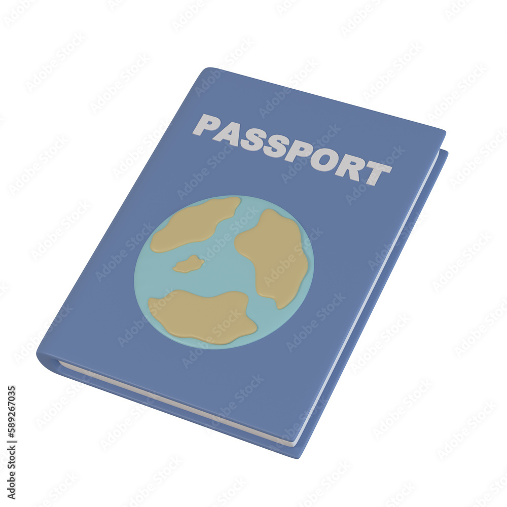 3D passport, id document icon on isolated background. 3D International pass. Travel, tourism and immigration concept. 3D rendering illustration. Minimal cartoon style. 3D passport, id document icon on isolated background. 3D International pass. Travel, tourism and immigration concept. 3D rendering illustration. Minimal cartoon style.