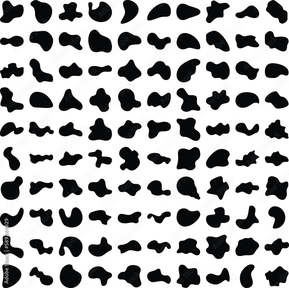 Hand Drawn Organic Shapes Liquid and fluid shape Black symbol Set 100 Hand Drawn Organic Shapes Liquid and fluid shape Black symbol Set 100