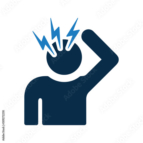 Depression, pressure, stress icon