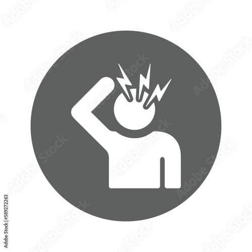 Depression, pressure, stress icon