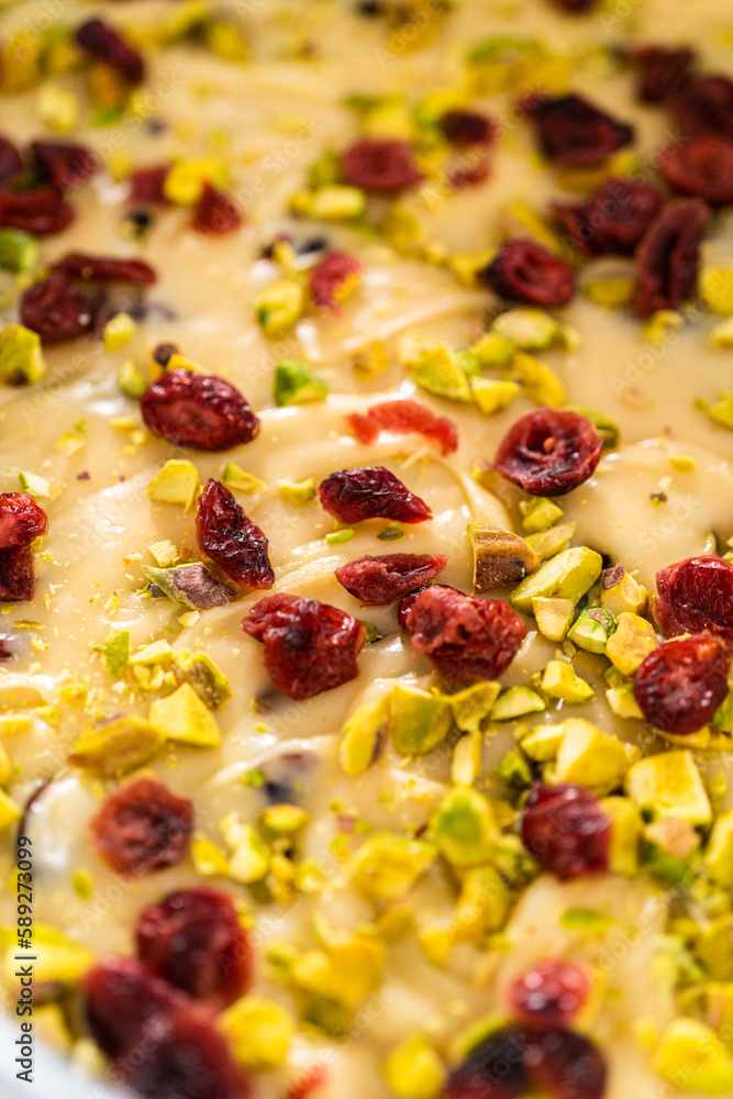 Cranberry pistachio fudge Cranberry pistachio fudge