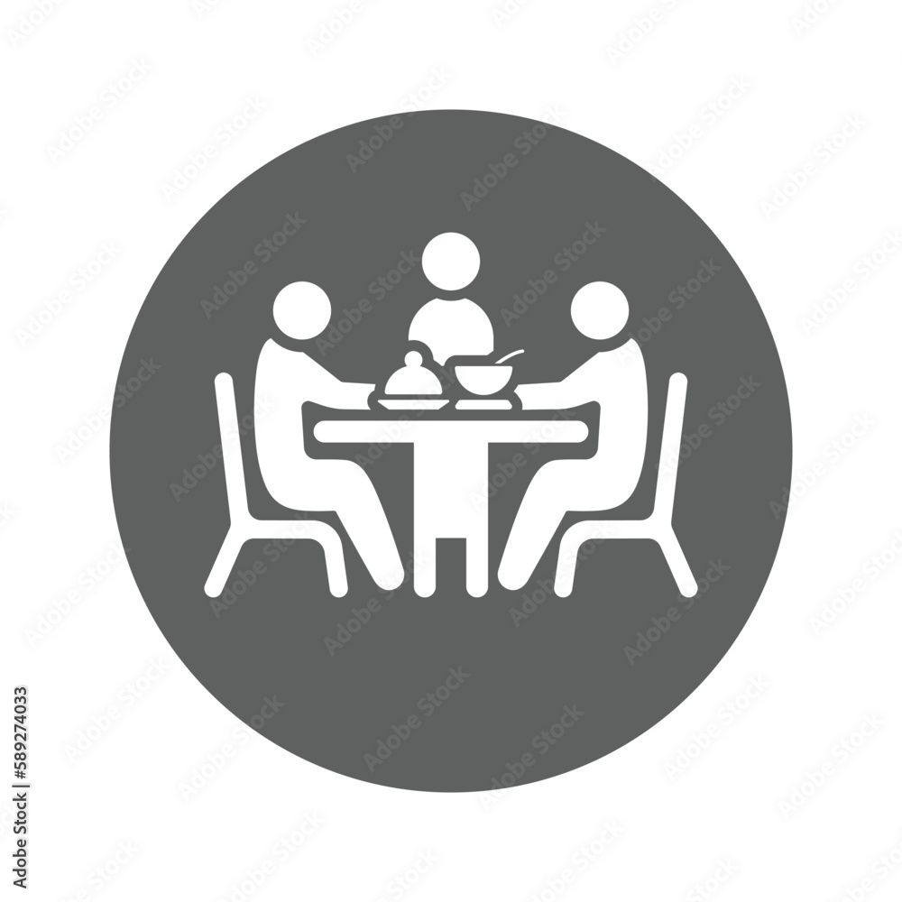 Dinner, dining time icon. Dinner, dining time icon.