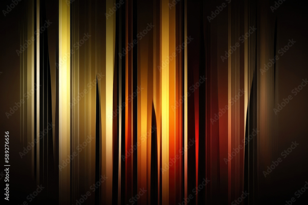 Abstract brown and bronze striped background, abstract background with brown and golden lines. Generative AI