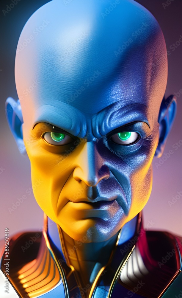 Blue Extraterrestrial being Blue Extraterrestrial being