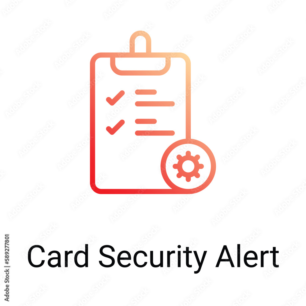 Card Security Alert Icon Design. Suitable for Web Page, Mobile App, UI, UX and GUI design. Card Security Alert Icon Design. Suitable for Web Page, Mobile App, UI, UX and GUI design.