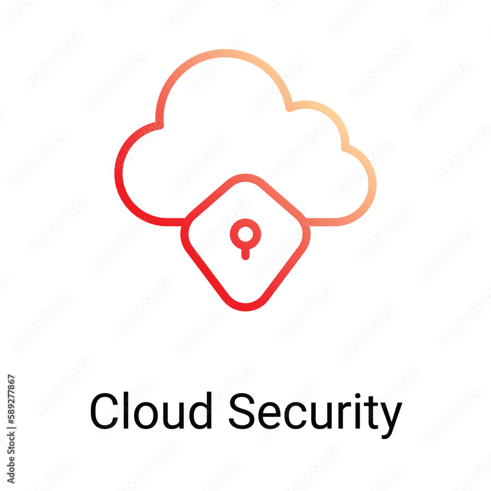 Cloud Security Icon Design. Suitable for Web Page, Mobile App, UI, UX and GUI design. Cloud Security Icon Design. Suitable for Web Page, Mobile App, UI, UX and GUI design.