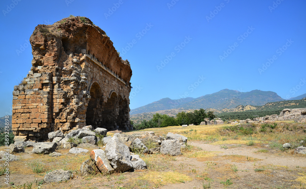 Tralleis Ancient City is located in Aydın, Turkey. It is an important ancient settlement.