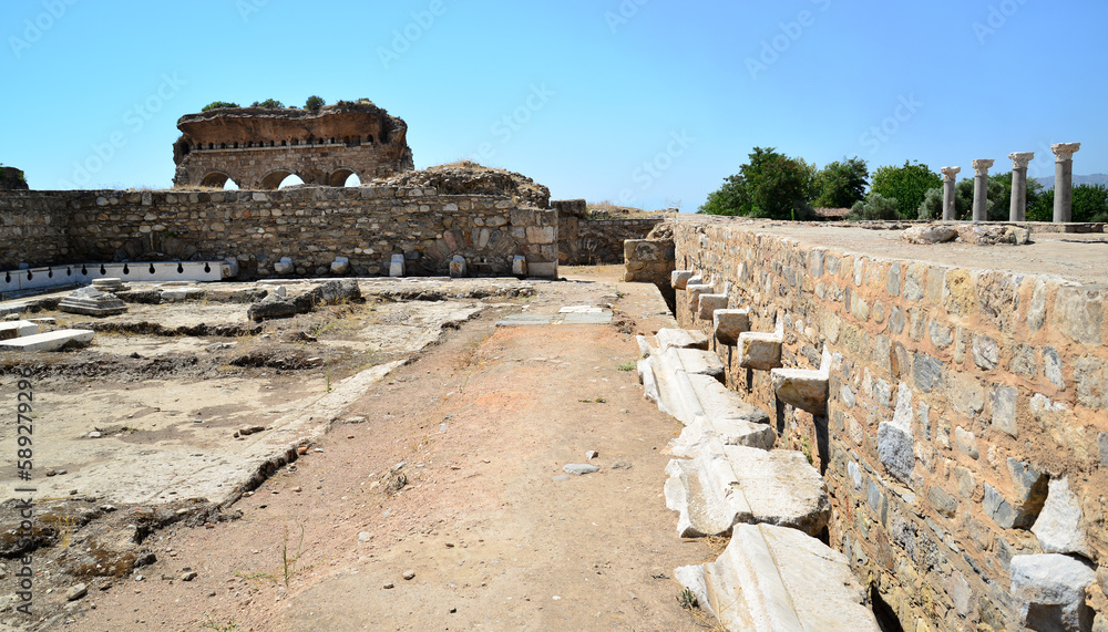 Tralleis Ancient City is located in Aydın, Turkey. It is an important ancient settlement.