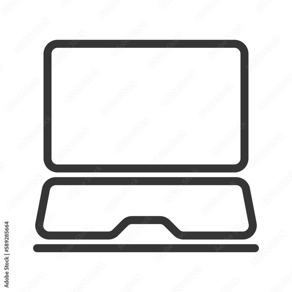 Laptop vector icon. Laptop vector icon.